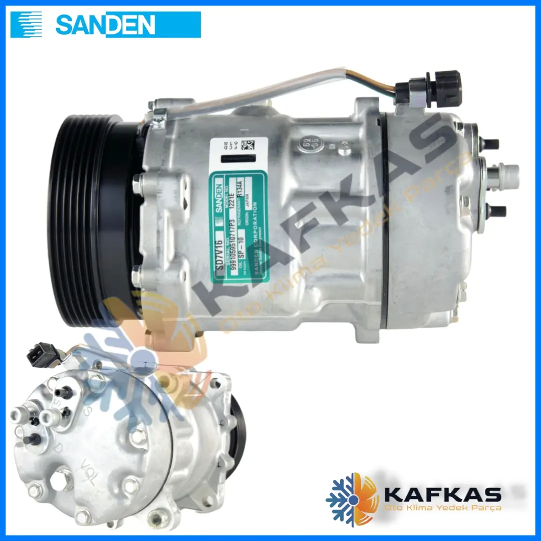 SANDEN 1221 VW SHARAN - SUZUKI SWIFT KLİMA KOMPRESÖRÜ