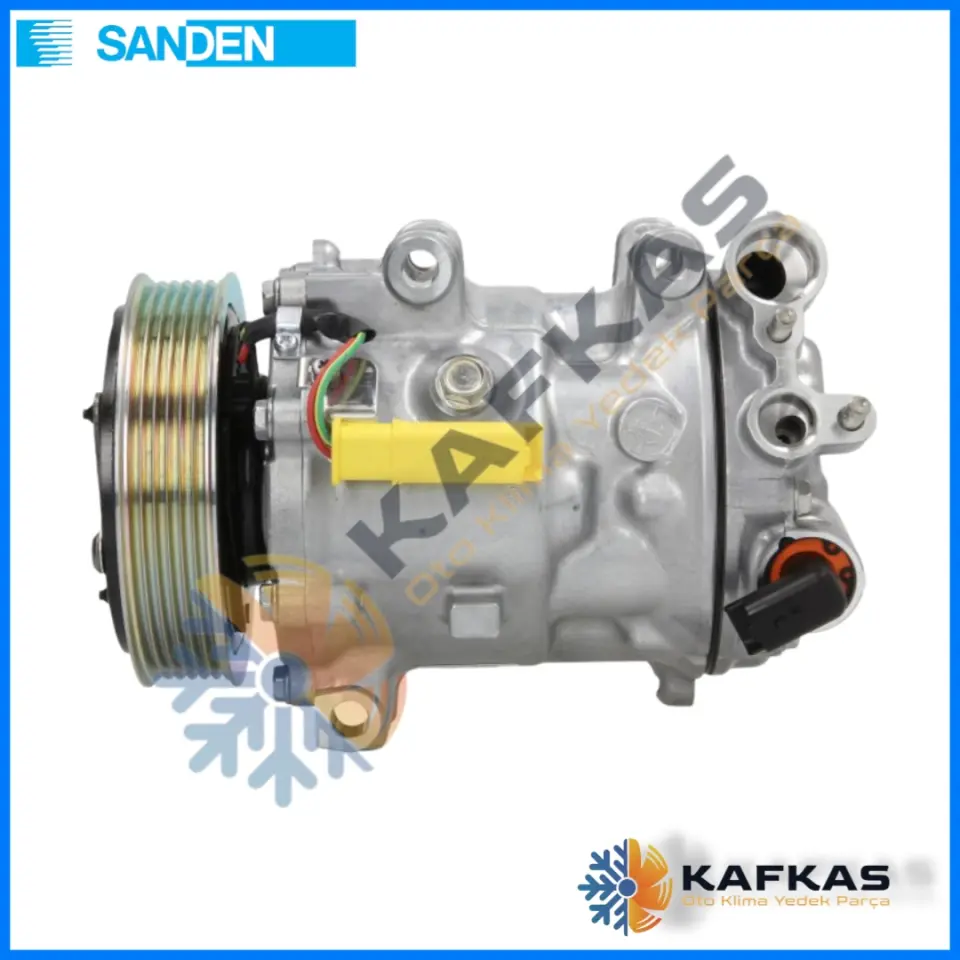 SANDEN 1301 / 1392 CITROEN-PEUGEOT C5-407-607 SD7C16 119mm PV6 12V CRB