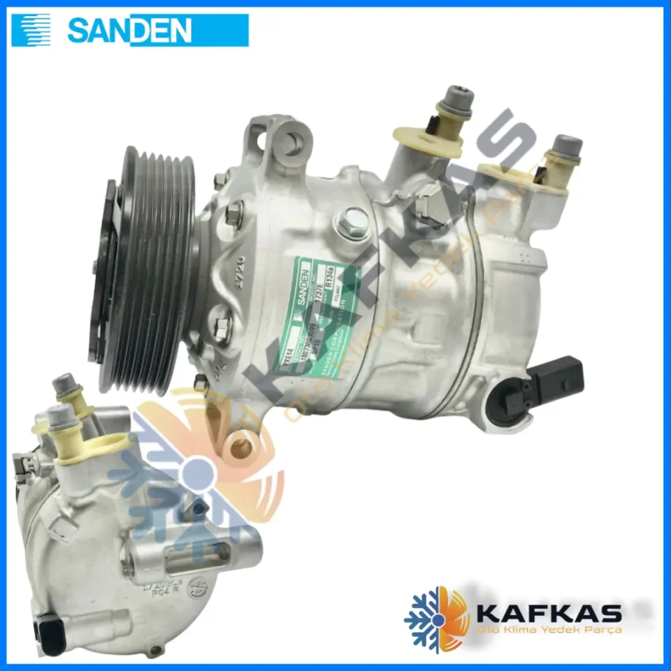 SANDEN 1737 GOLFVII-TIGUAN-PASSATVIII/A3/LEON/SKODA SUPERB-OCTAVIA KLİMA KOMPRESÖRÜ
