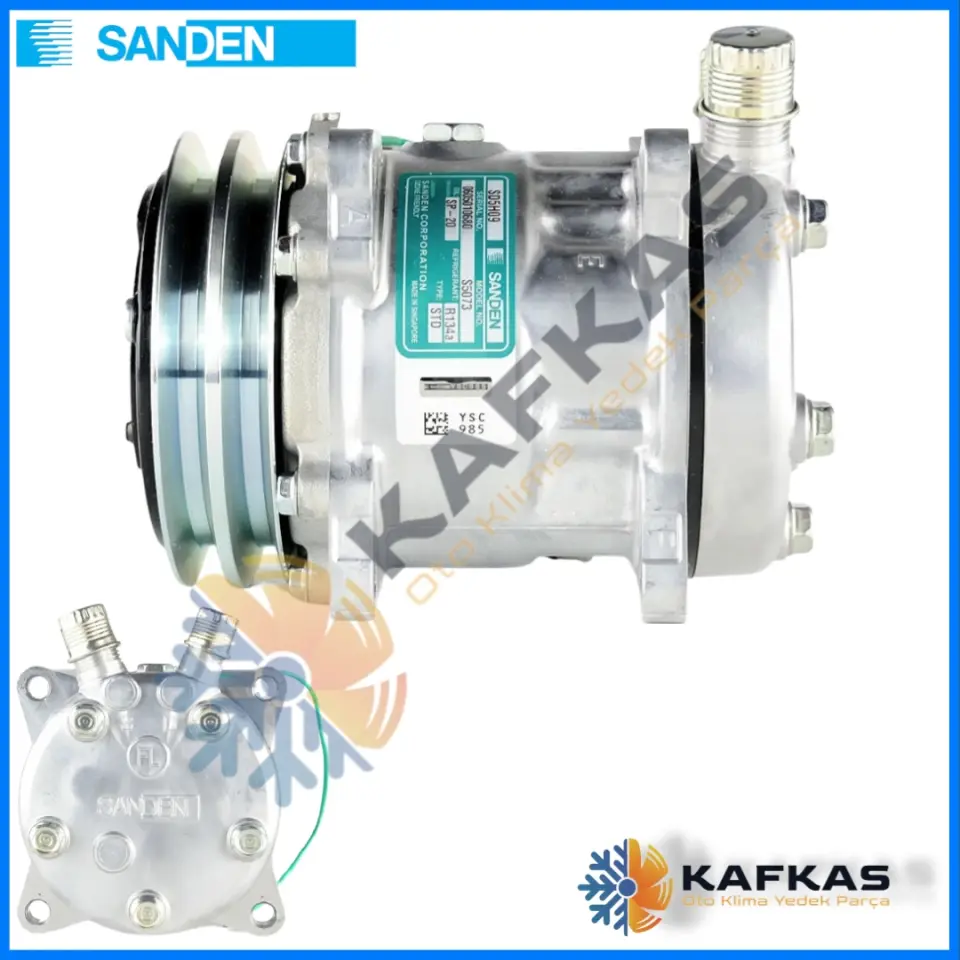 SANDEN 5073 SD5S09 KLİMA KOMPRESÖRÜ