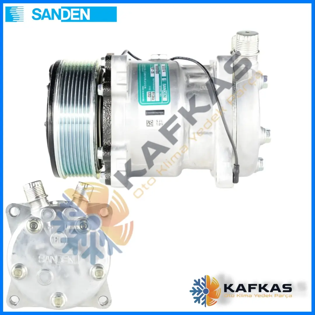 SANDEN 5095 SD5S09 KLİMA KOMPRESÖRÜ