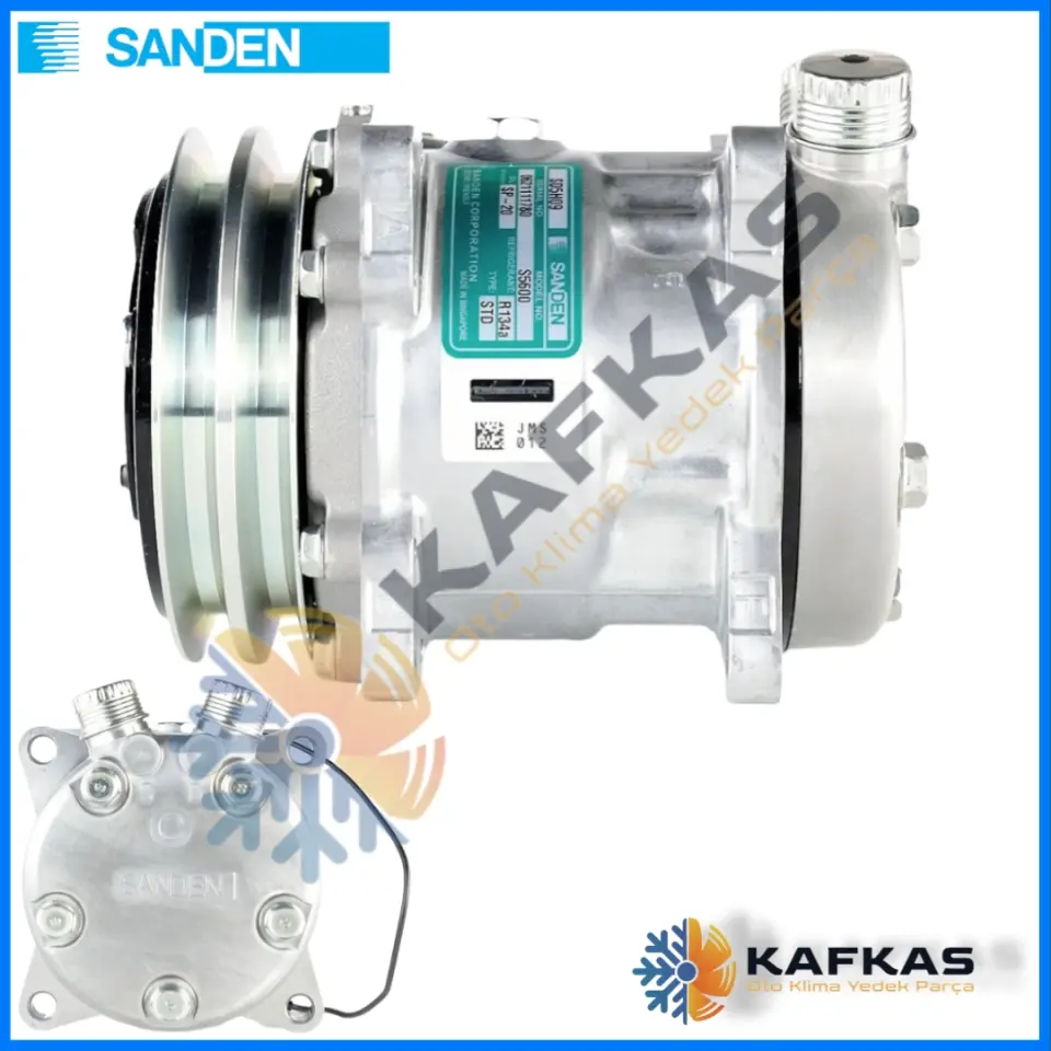 SANDEN 5600 SD5S09 KLİMA KOMPRESÖRÜ