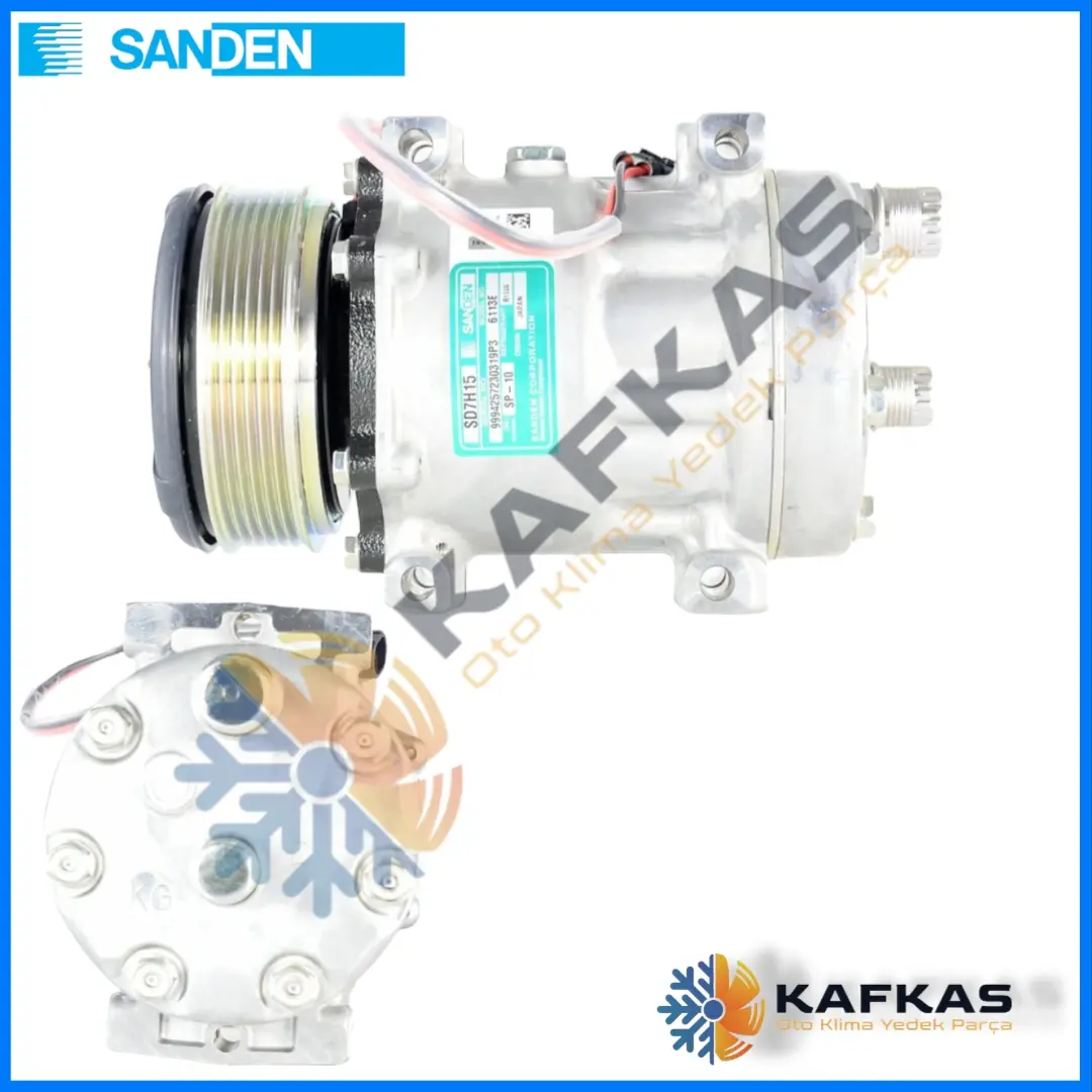 SANDEN 6113 CASE - NEW HOLLAND KLİMA KOMPRESÖRÜ