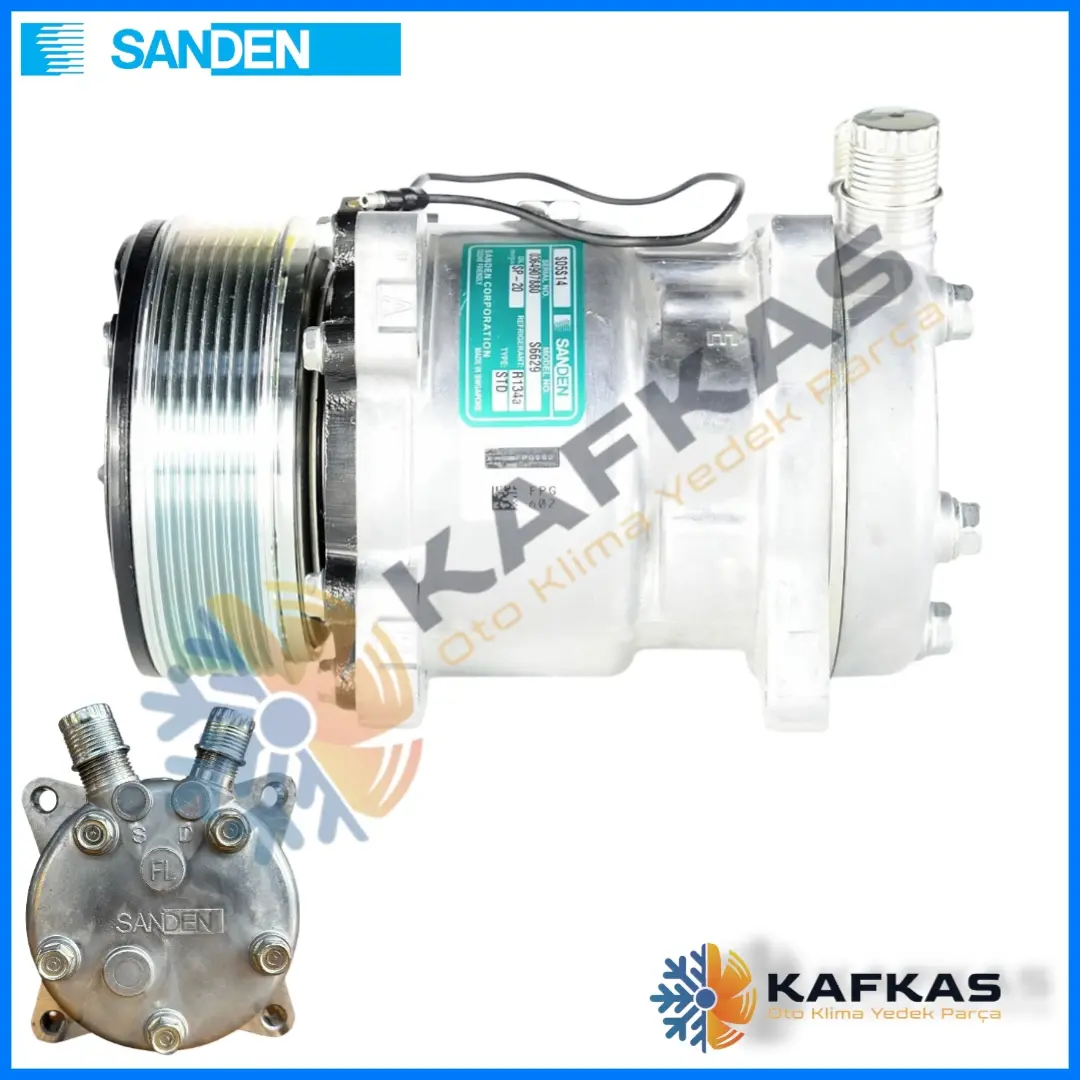 SANDEN 6629 SD5S14 KLİMA KOMPRESÖRÜ