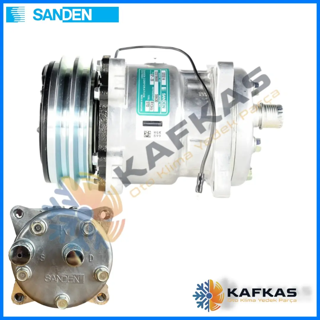 SANDEN 6630 SD5S14 KLİMA KOMPRESÖR