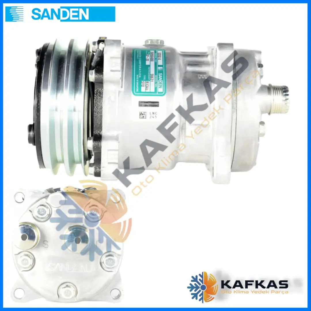 SANDEN 6631 SD5S14 KLİMA KOMPRESÖRÜ
