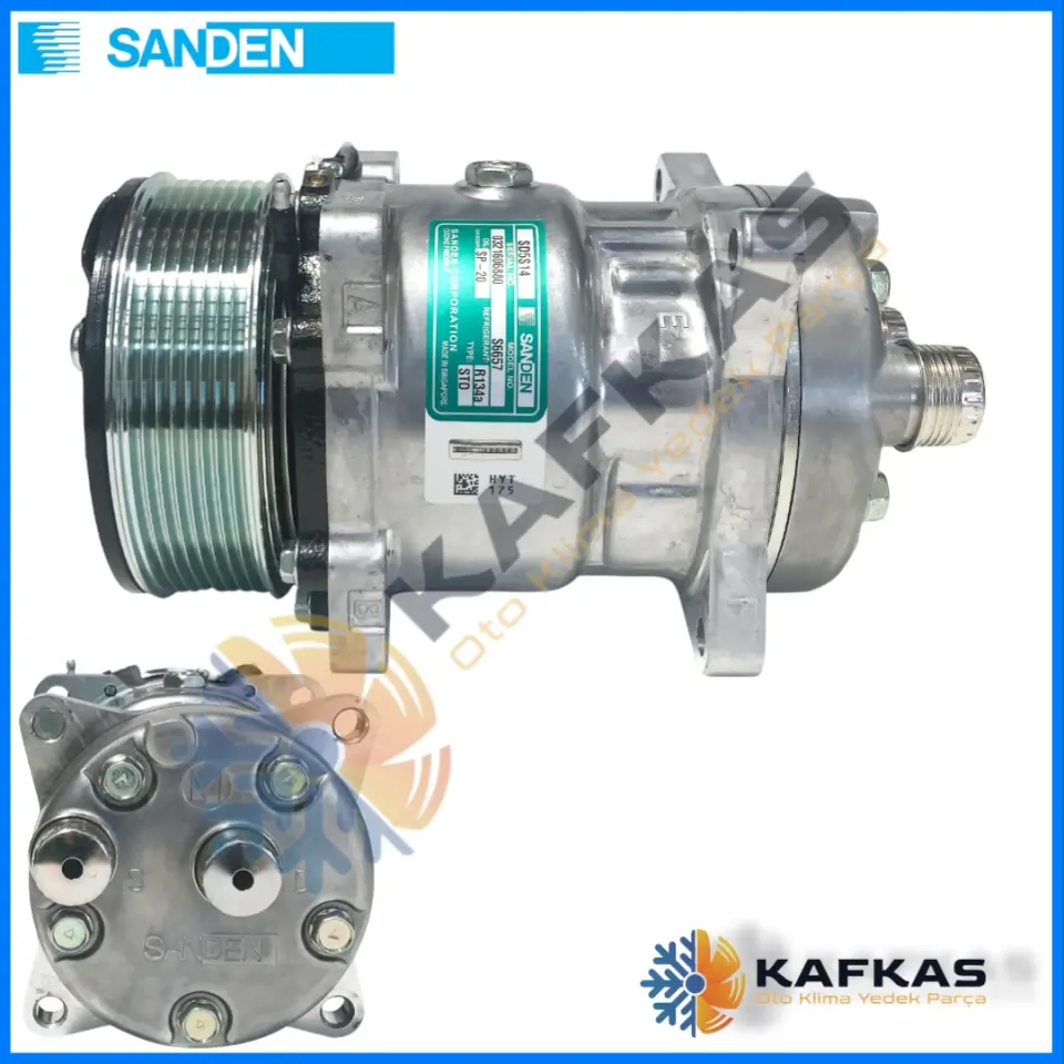 SANDEN 6657 SD5S14 KLİMA KOMPRESÖRÜ