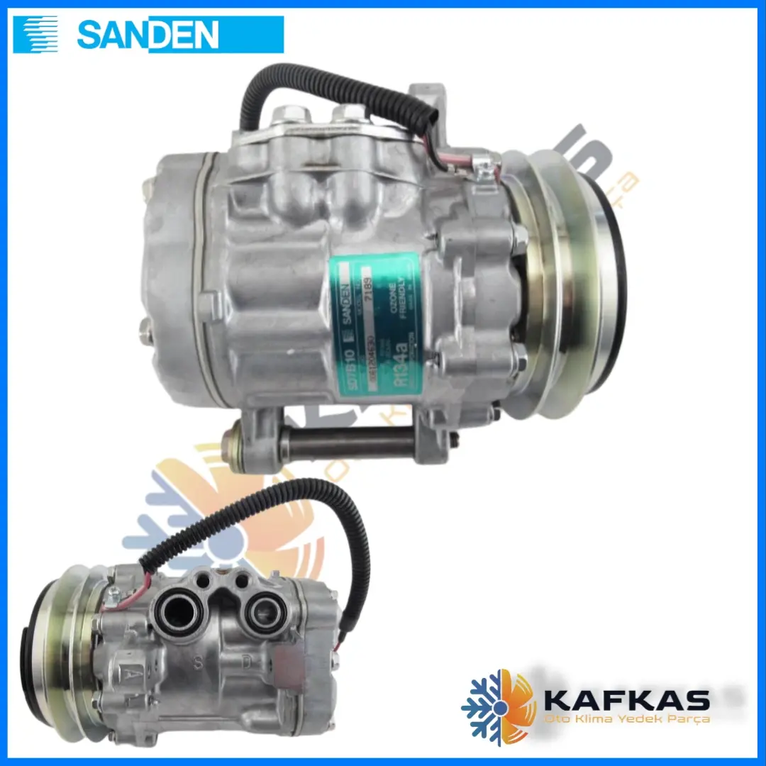 SANDEN 7189 MITSUBISHI CANTER FE - CASE CX75SR/CX80 KLİMA KOMPRESÖRÜ