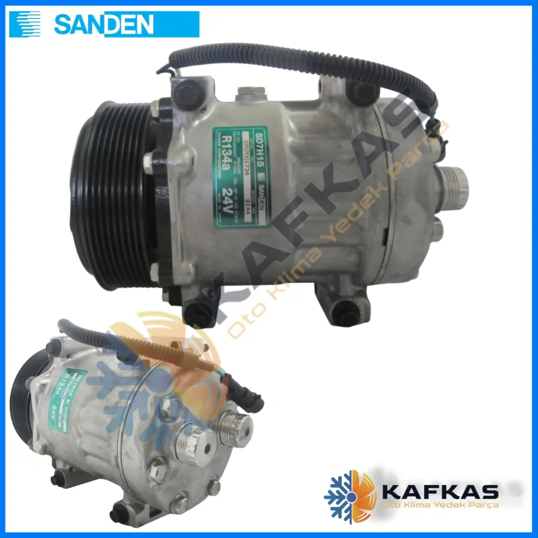 SANDEN 8144 IVECO - CNH - NEW HOLLAND KLİMA KOMPRESÖRÜ