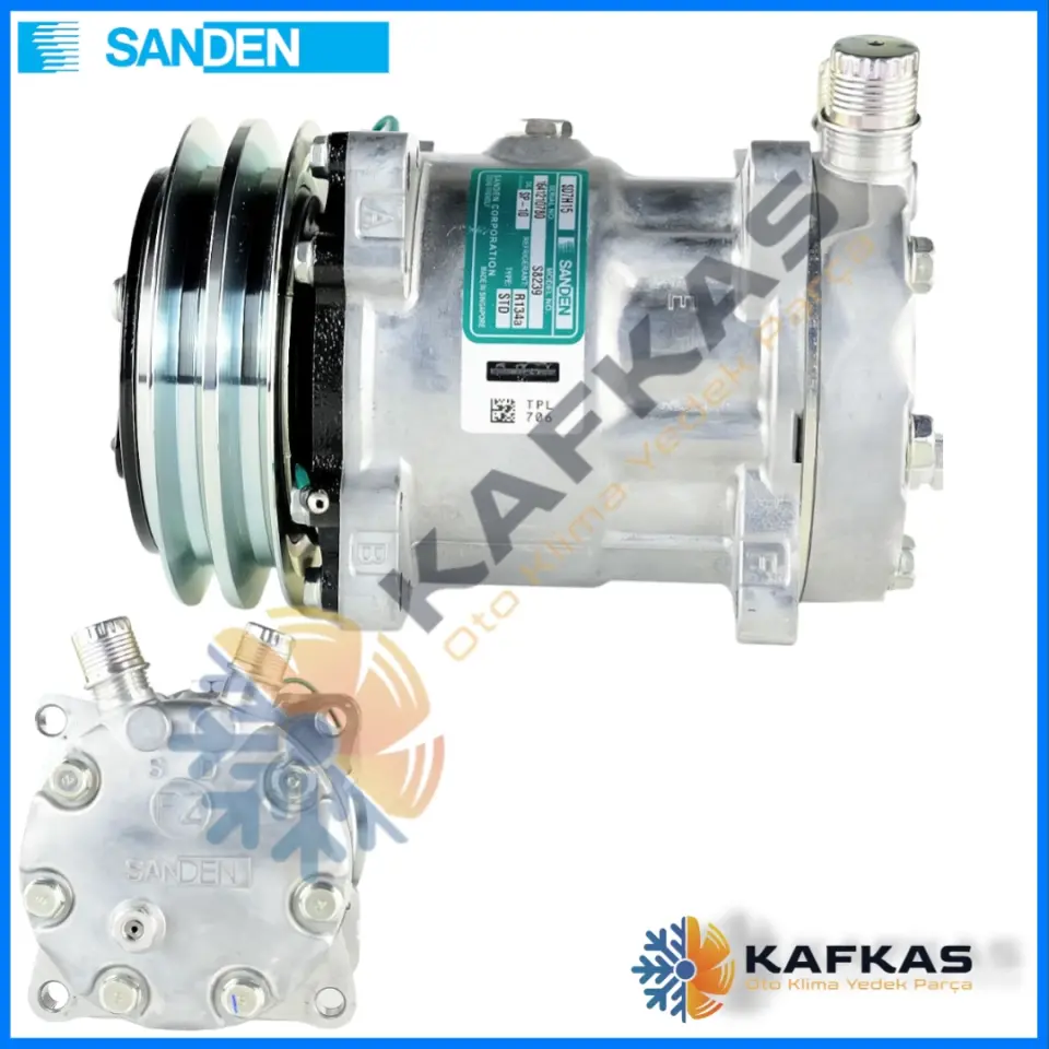 SANDEN 8239 DEUTZ-FAHR TRACTOR KLİMA KOMPRESÖRÜ
