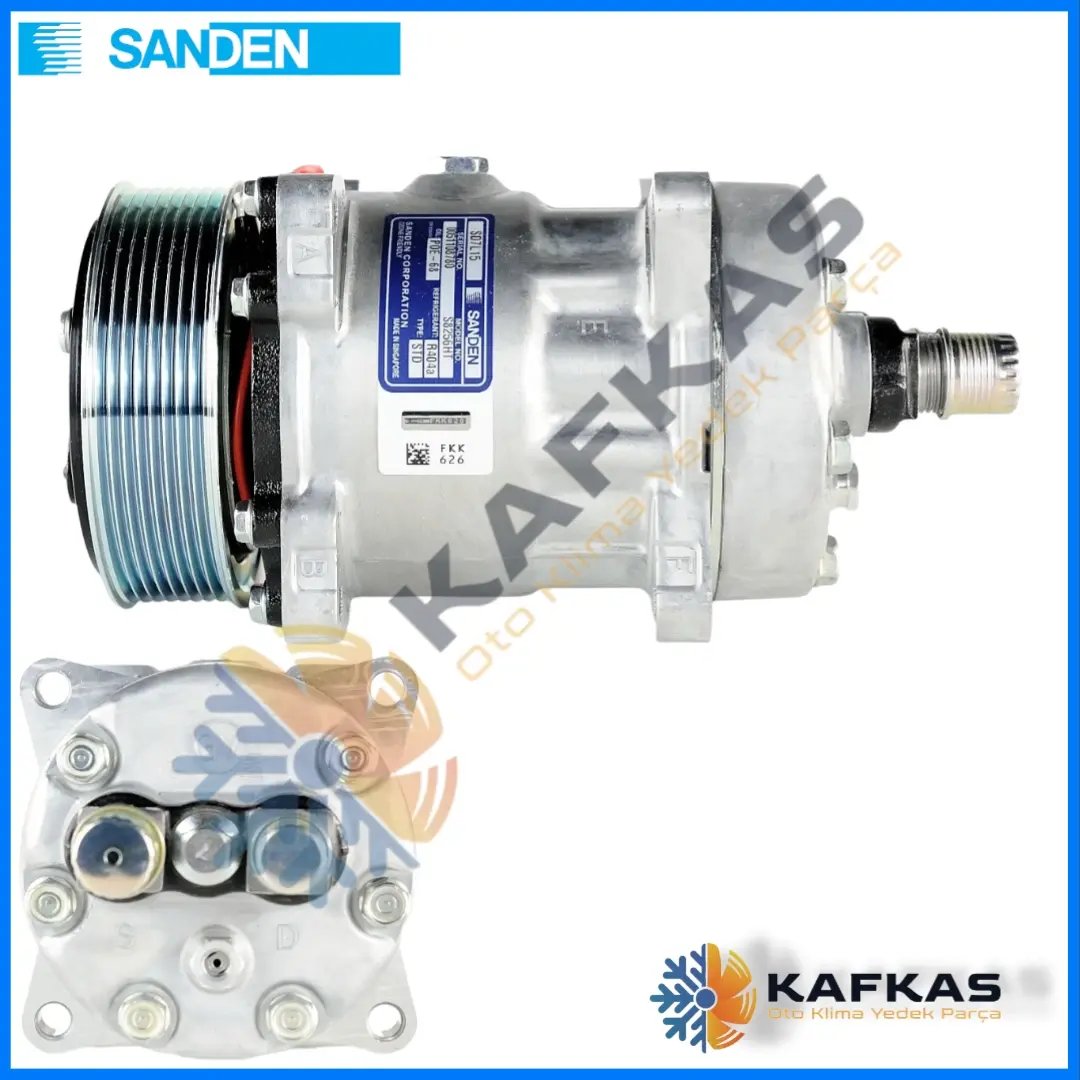 SANDEN 8256HT SD7L15 KLİMA KOMPRESÖRÜ