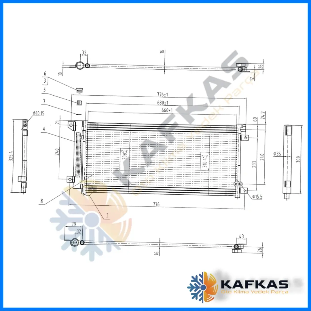 HONDA CIVIC FC5 1.5 RS BENZİN KLİMA RADYATÖRÜ