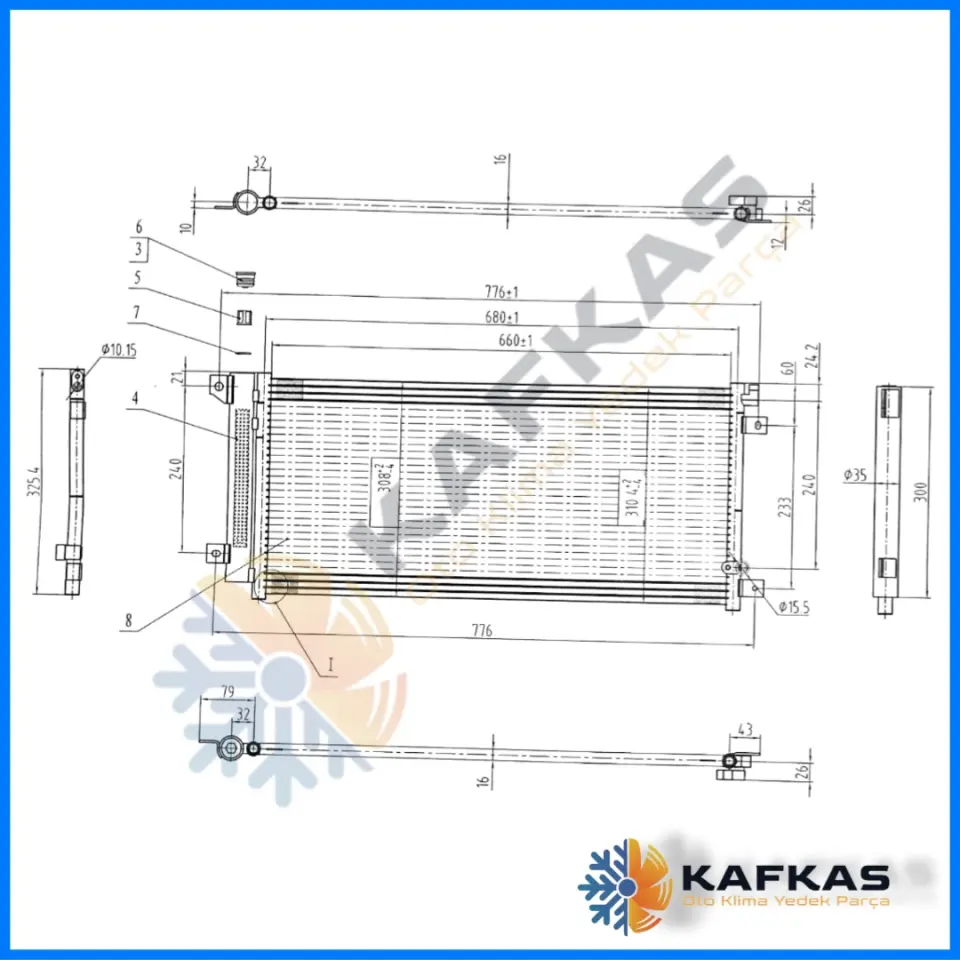 HONDA CIVIC FC5 1.5 RS BENZİN KLİMA RADYATÖRÜ