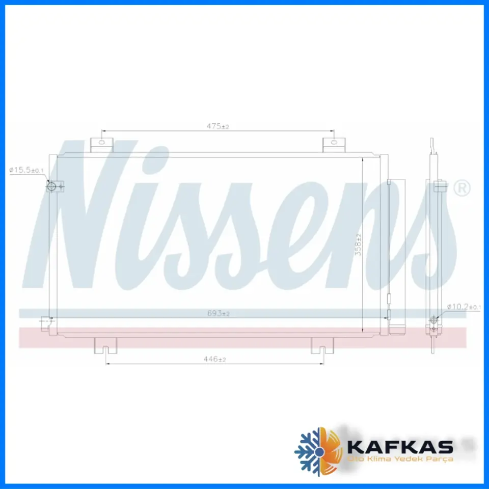 HONDA CIVIC FC5 1.6 DİZEL KLİMA RADYATÖRÜ