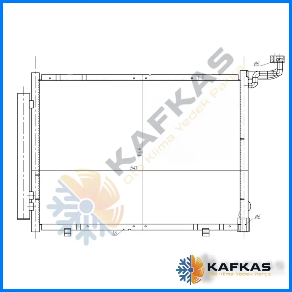 FORD FIESTA - TRANSIT - TOURNEO COURIER KLİMA RADYATÖRÜ