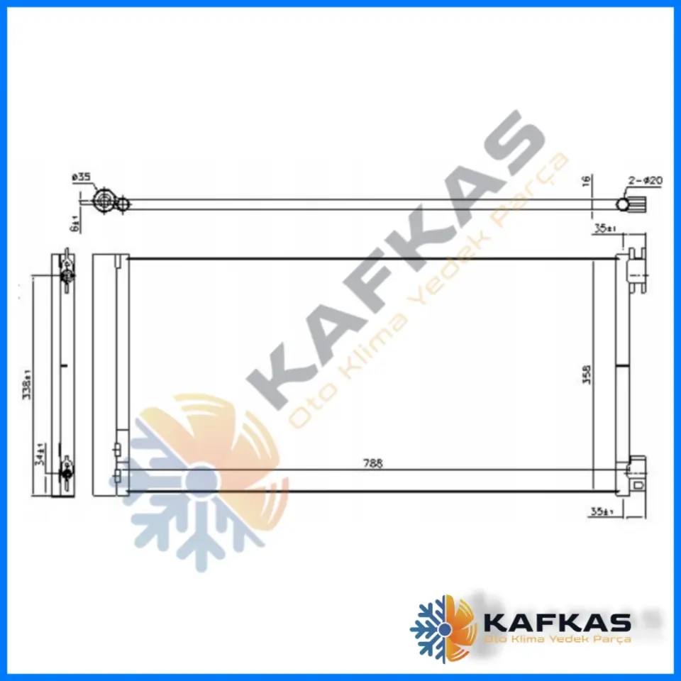 RENAULT TRAFIC 3 KLİMA RADYATÖRÜ