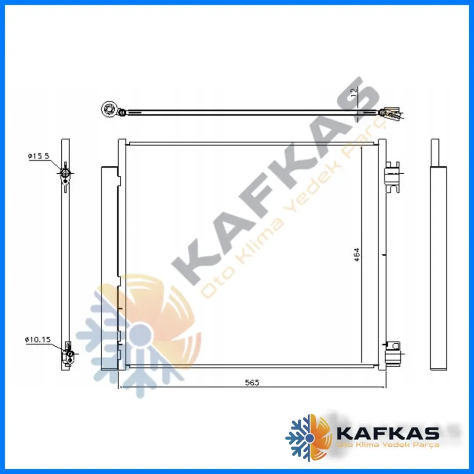 NİSSAN XTRAIL-QASHQAI-KADJAR-ESPACE V | RENAULT TRAFİC KLİMA RADYATÖRÜ