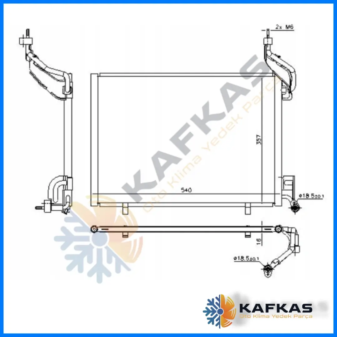 FORD TRANSIT | TOURNEO COURIER KLİMA RADYATÖRÜ