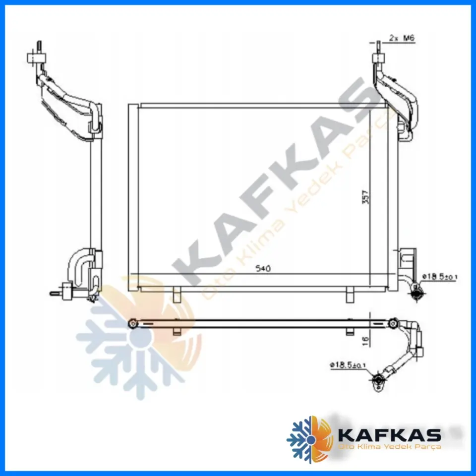 FORD TRANSIT | TOURNEO COURIER KLİMA RADYATÖRÜ