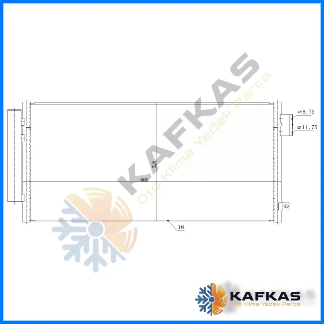FİAT EGEA KLİMA RADYATÖRÜ