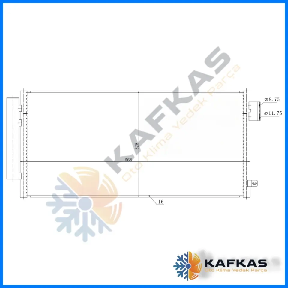 FİAT EGEA KLİMA RADYATÖRÜ