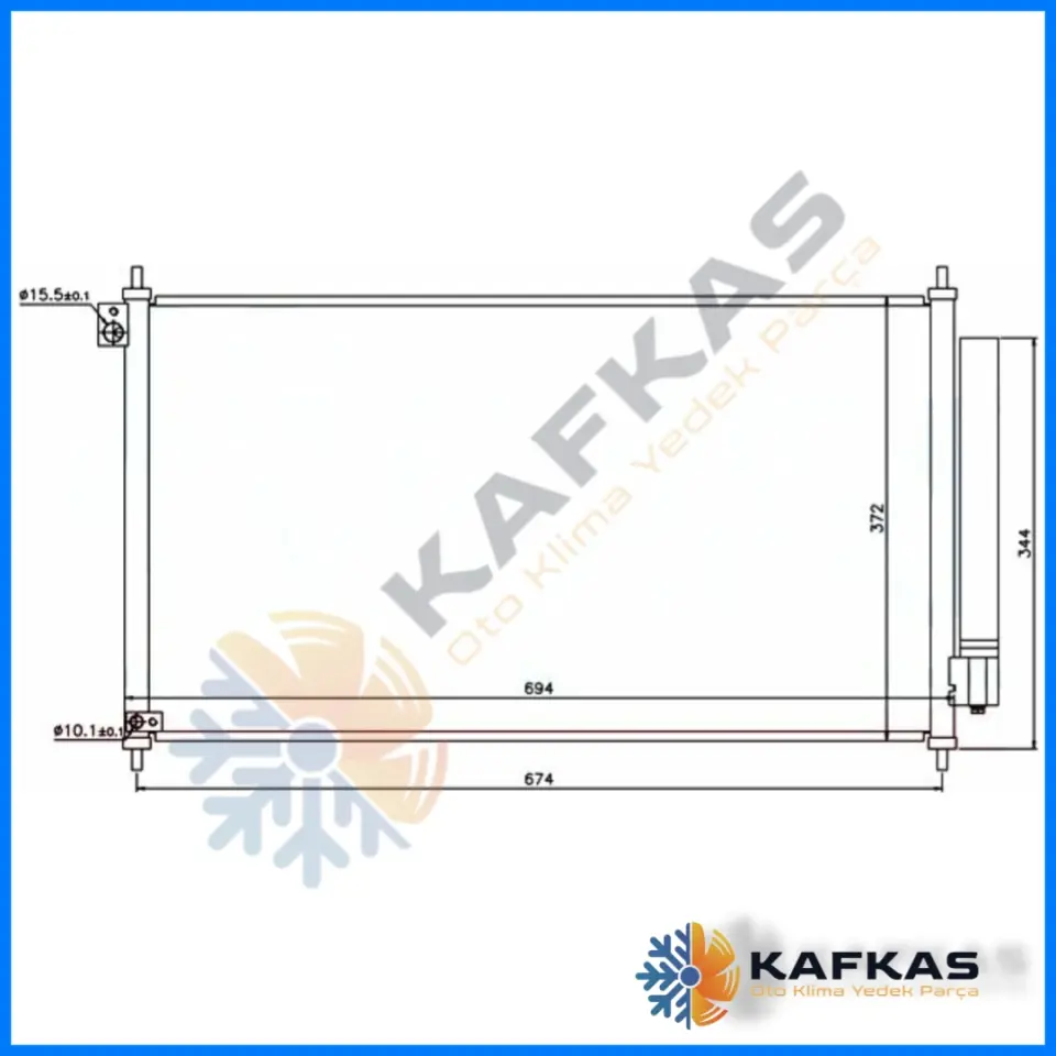 HONDA CIVIC FB7 KLİMA RADYATÖRÜ