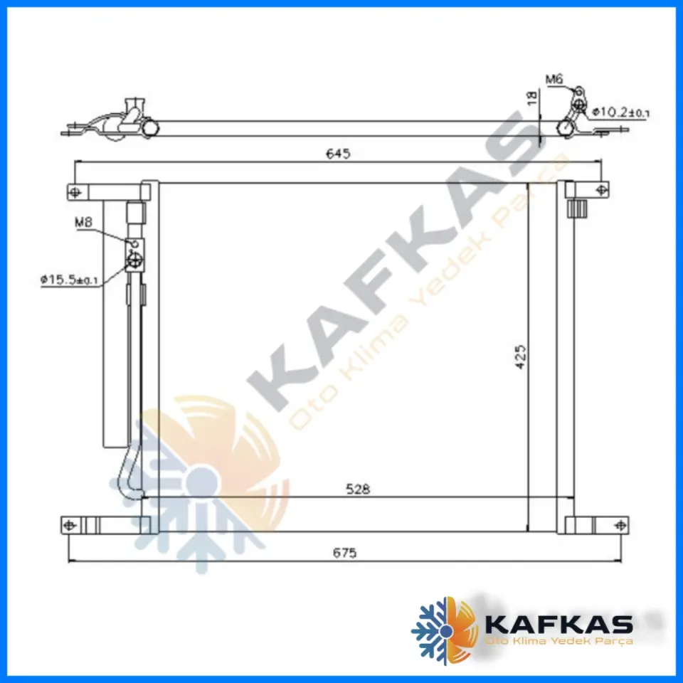 AVEO KLİMA RADYATÖRÜ