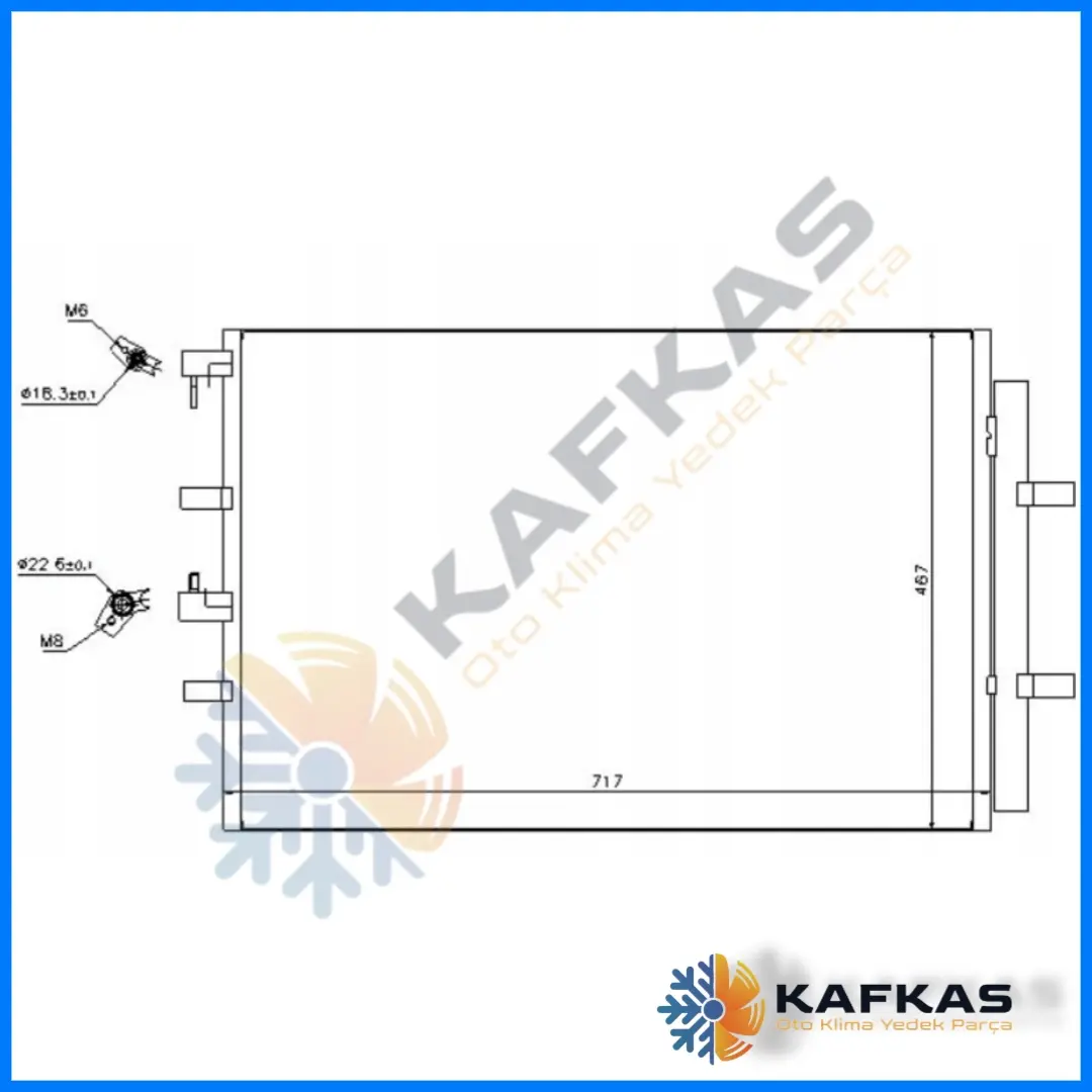FORD TRANSIT KLİMA RADYATÖRÜ
