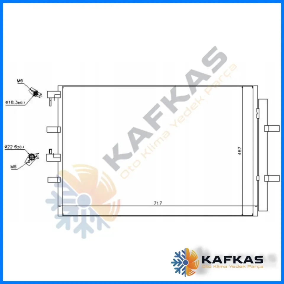 FORD TRANSIT KLİMA RADYATÖRÜ