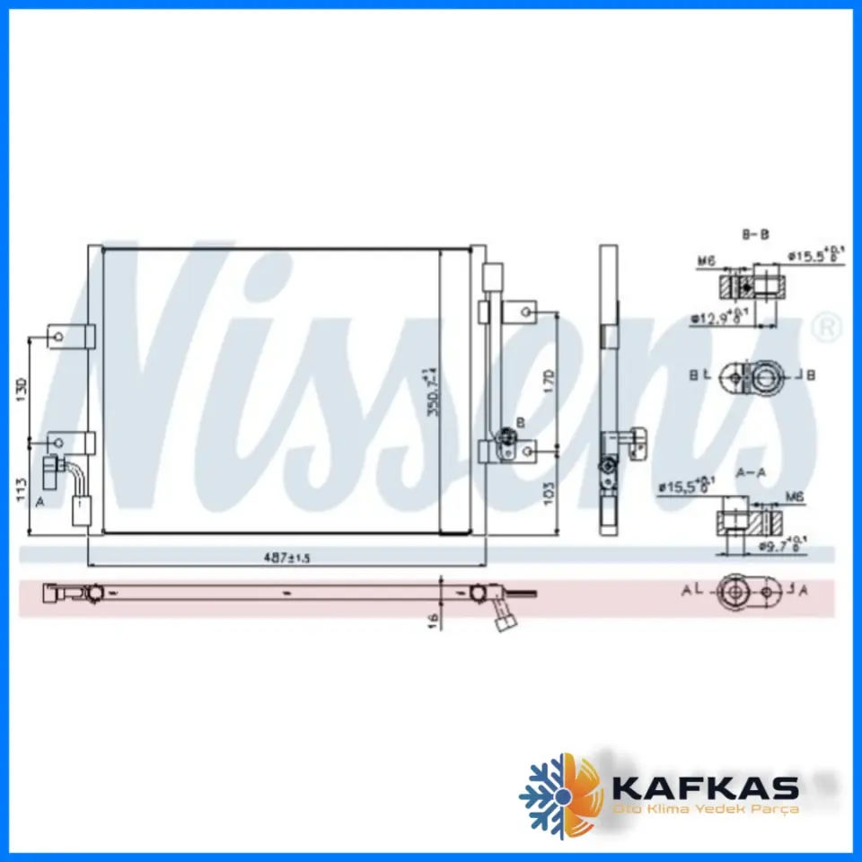 FIAT ALBEA 1.3 MJTD KLİMA RADYATÖRÜ