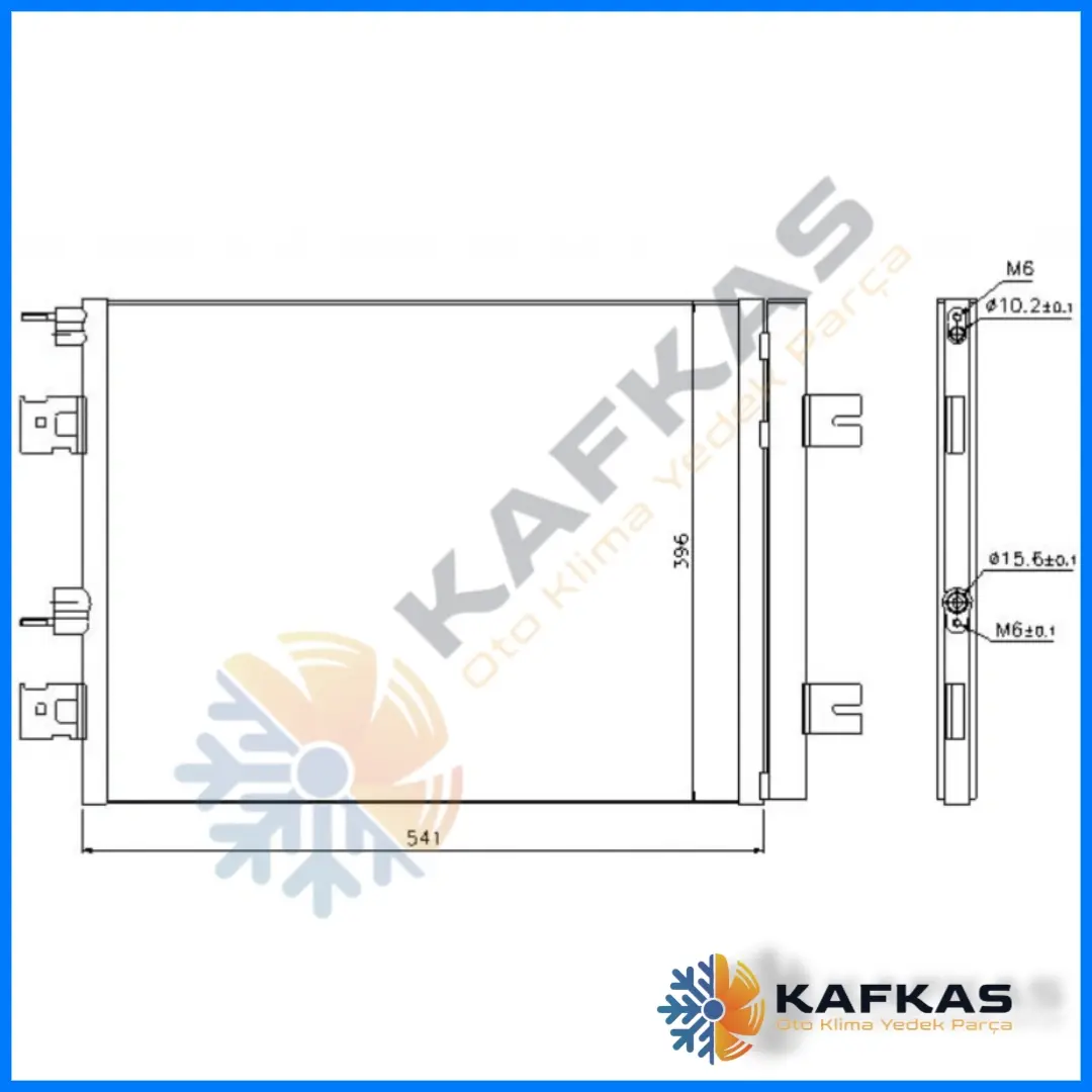 DACIA DUSTER | LOGAN | SANDERO KLİMA RADYATÖRÜ