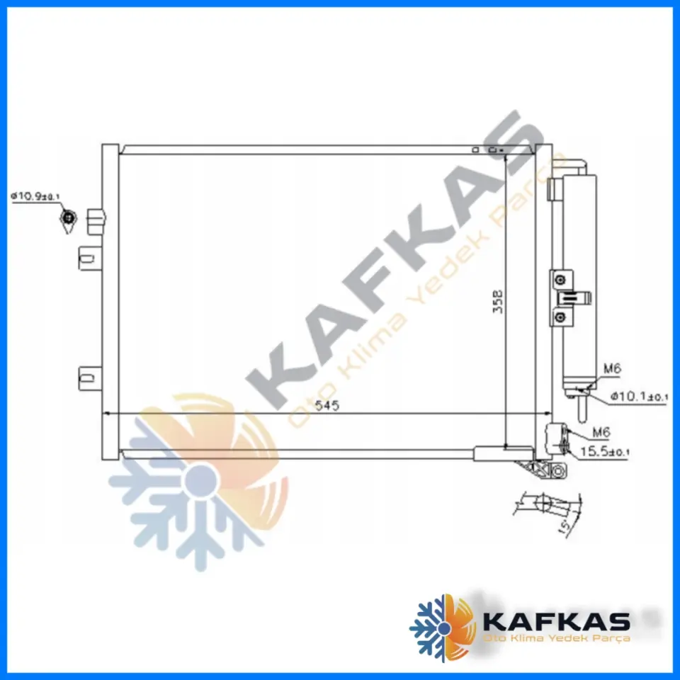 RENAULT CLIO 3 (TÜPLÜ) KLİMA RADYATÖRÜ