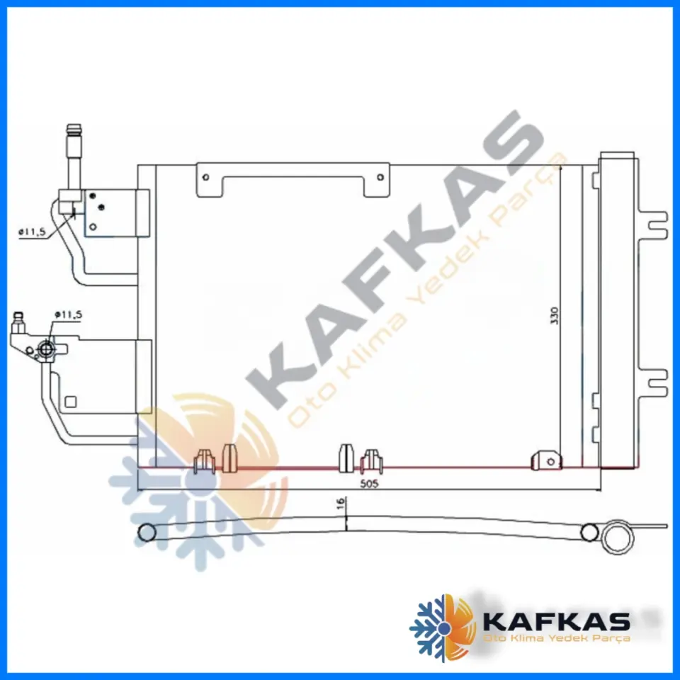 OPEL ASTRA H KLİMA RADYATÖRÜ