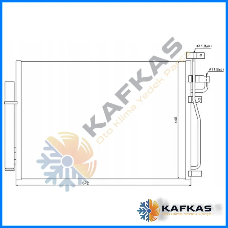 CHEVROLET CAPTIVA C100 KLİMA RADYATÖRÜ