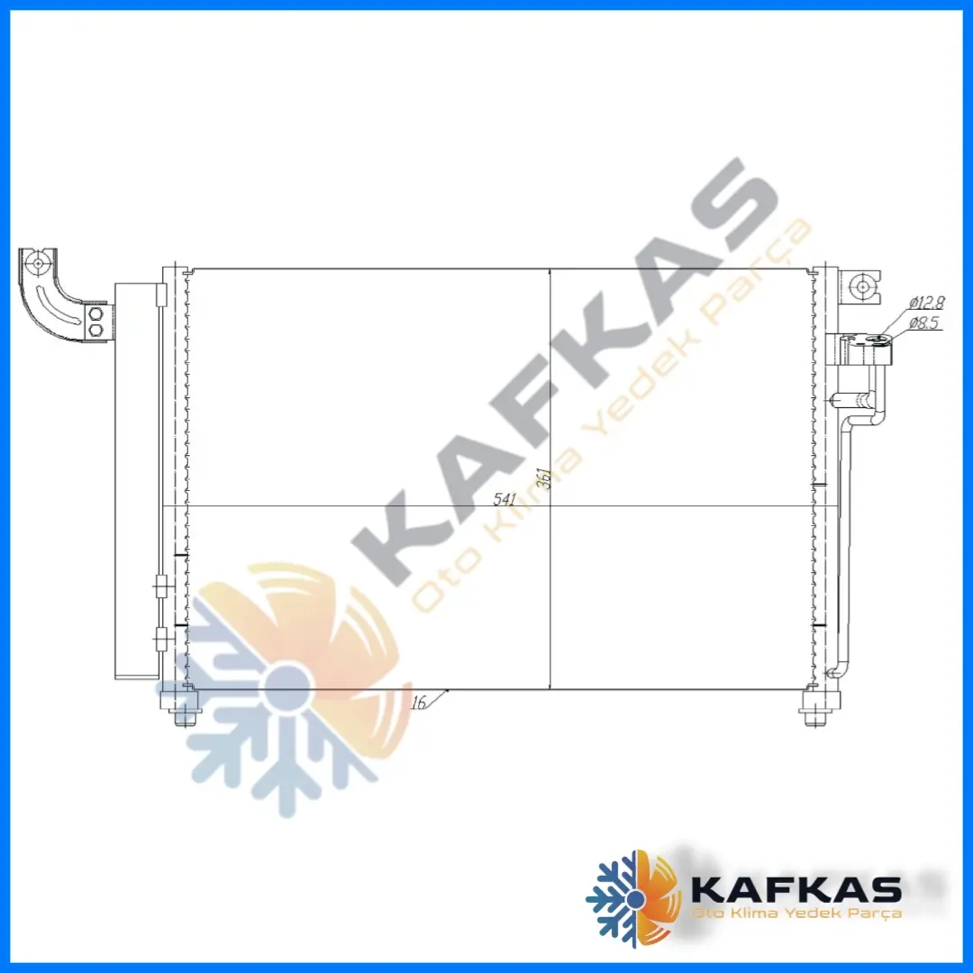KIA RIO 2 1.5 CRI D KLİMA RADYATÖRÜ