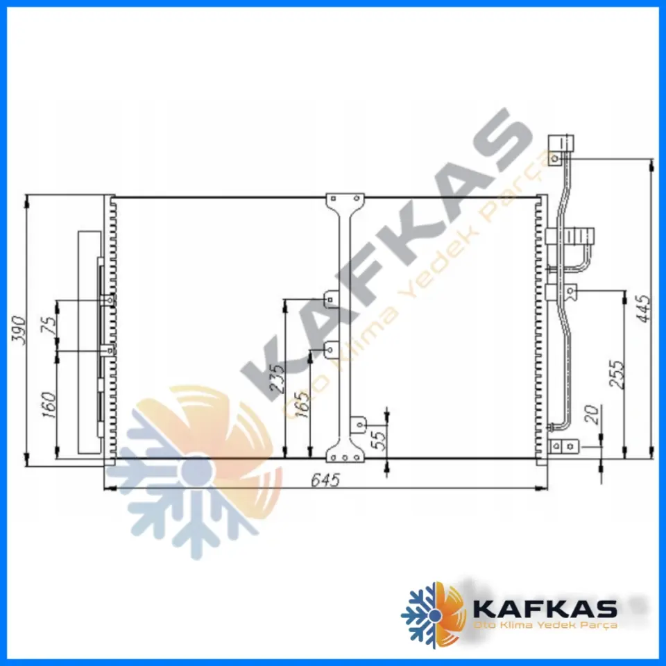 CHEVROLET CAPTIVA (C100, C140) 2.0 CDTİ KLİMA RADYATÖRÜ