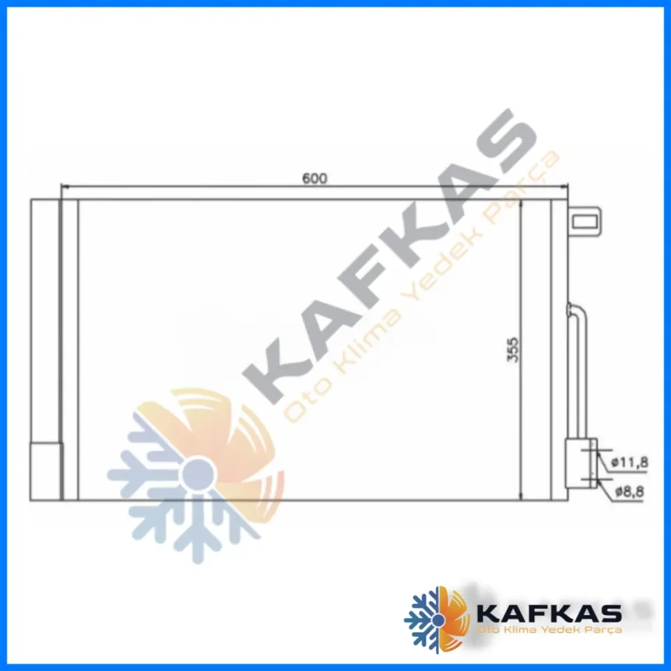 OPEL CORSA D BENZİNLİ - FIAT GRANDE PUNTO | FIORINO - CITROEN NEMO | PEGEOUT BIPPER KLİMA RADYATÖRÜ