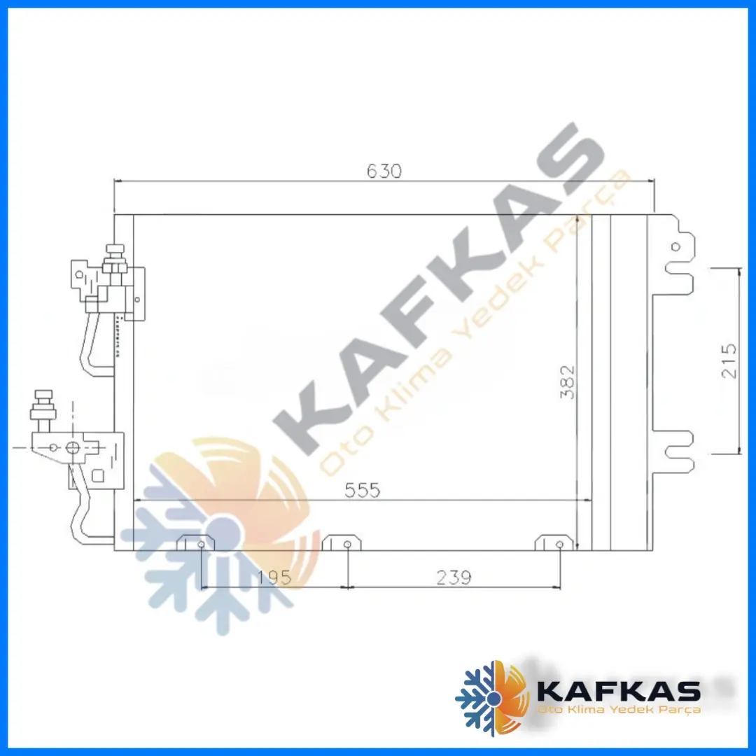 OPEL ASTRA H KLİMA RADYATÖRÜ