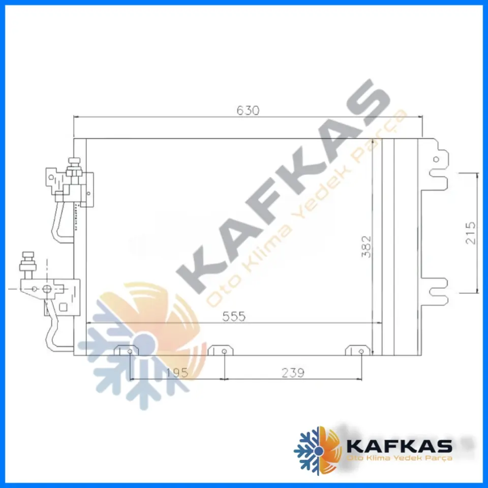 OPEL ASTRA H KLİMA RADYATÖRÜ