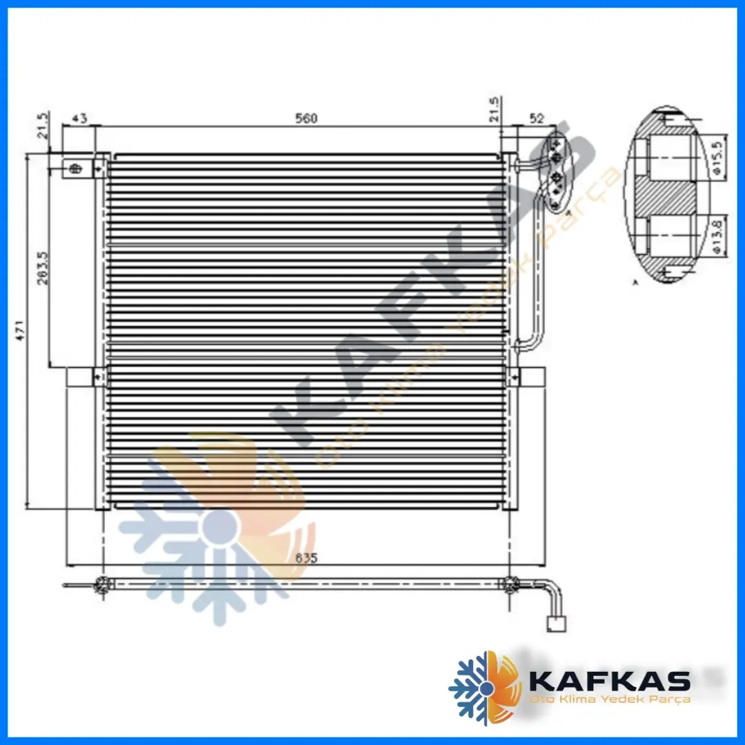 BMW X3 E83 KLİMA RADYATÖRÜ