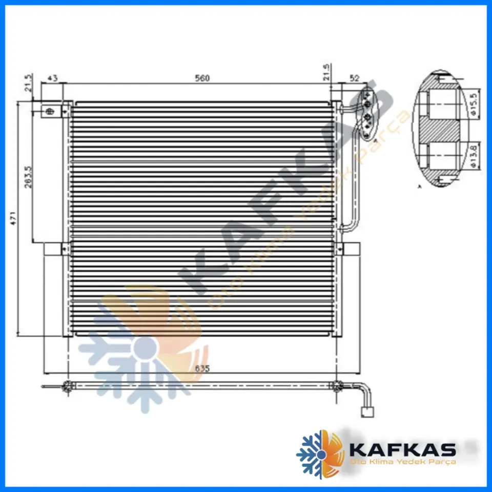 BMW X3 E83 KLİMA RADYATÖRÜ