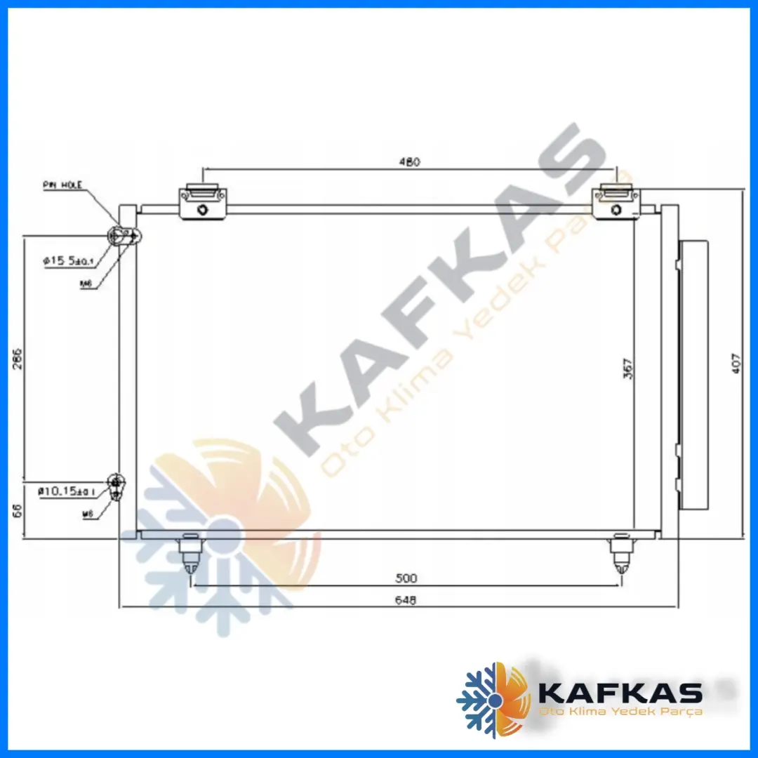 TOYOTA COROLLA D4D KLİMA RADYATÖRÜ