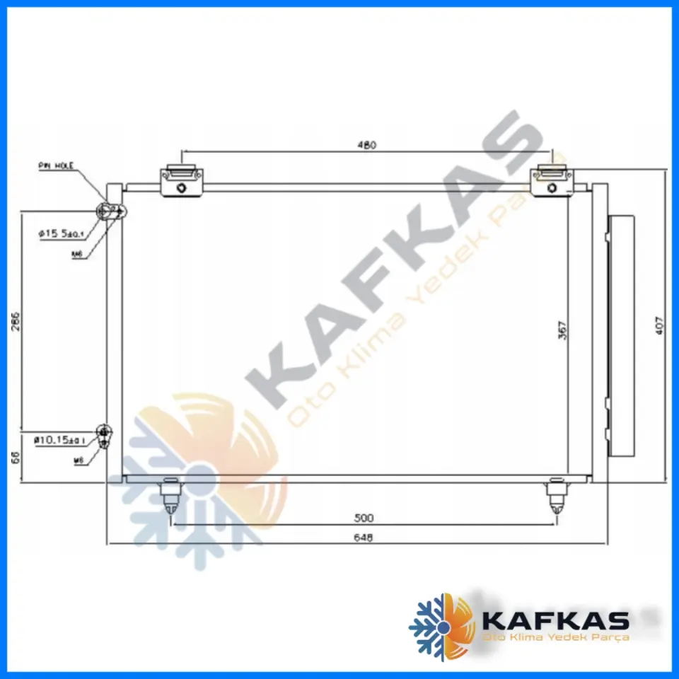 TOYOTA COROLLA D4D KLİMA RADYATÖRÜ