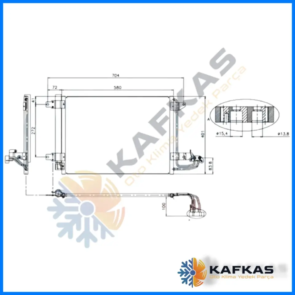 VOLKSWAGEN CADDY | GOLF 5 KLİMA RADYATÖRÜ