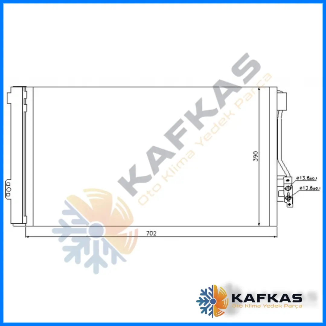 MERCEDES VITO | VIANO W 639 TEK CİVATALI KLİMA RADYATÖRÜ