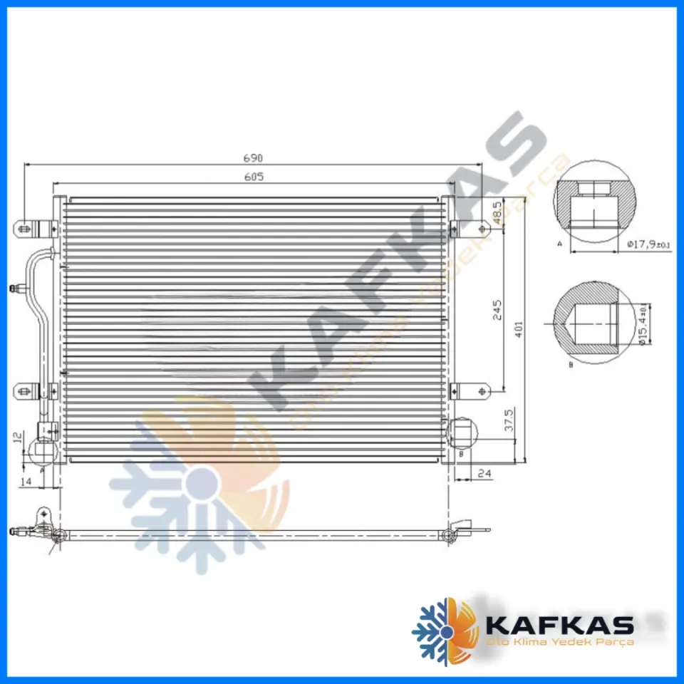 AUDI A4 KLİMA RADYATÖRÜ