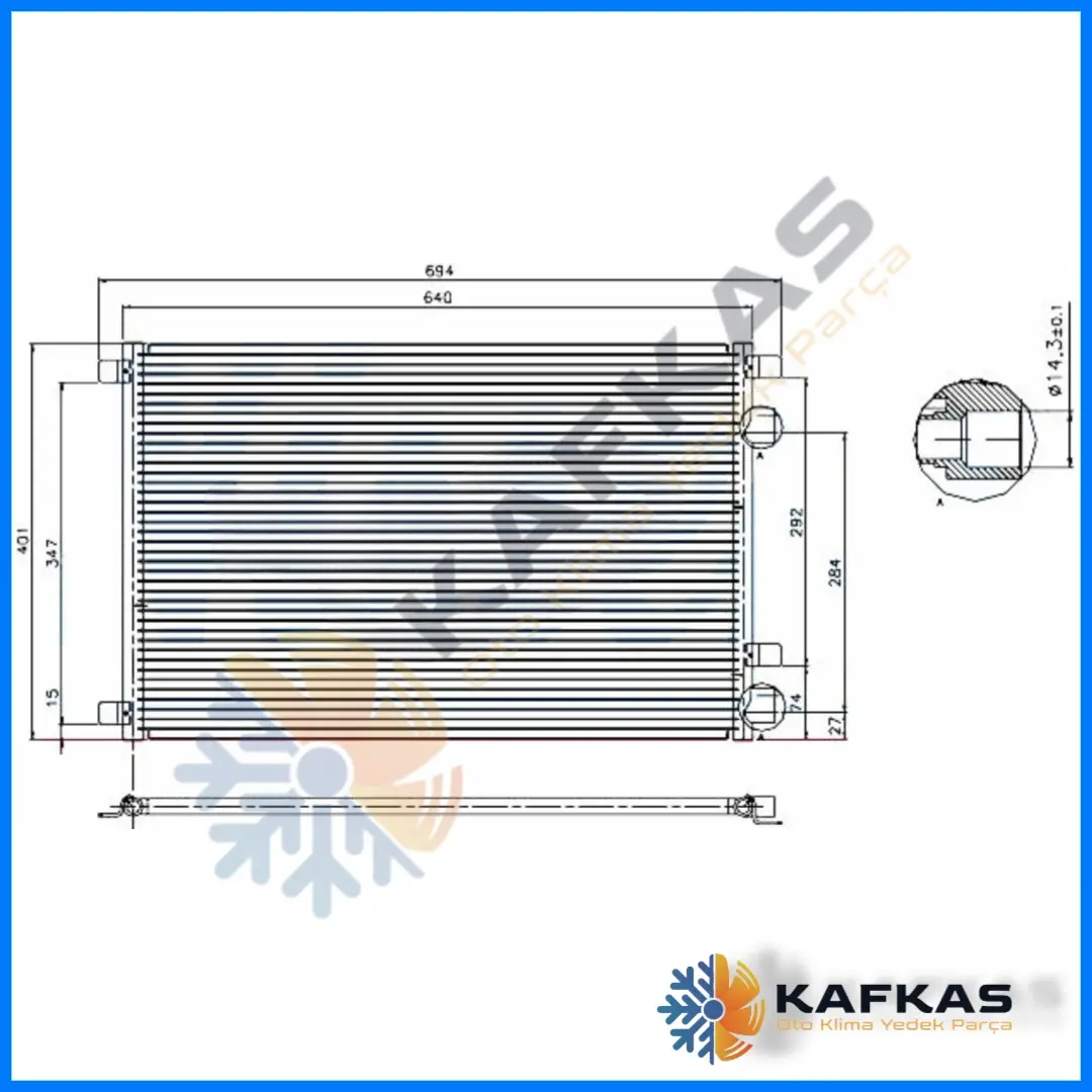 RENAULT MEGANE 2 | SCENIC KLİMA RADYATÖRÜ