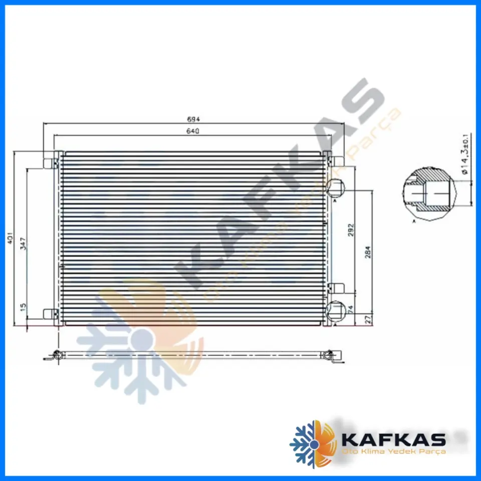 RENAULT MEGANE 2 | SCENIC KLİMA RADYATÖRÜ