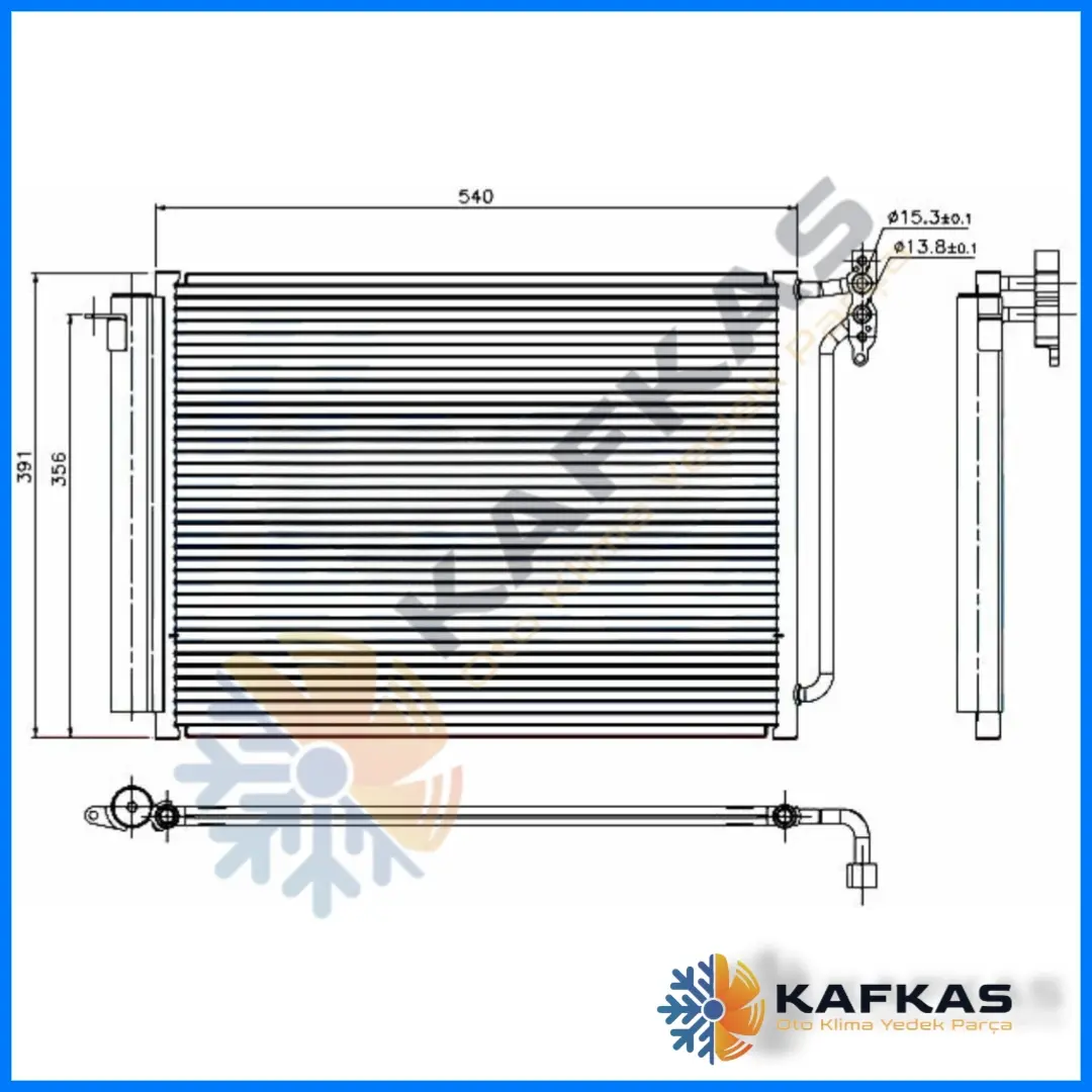 BMW X5 E53 KLİMA RADYATÖRÜ