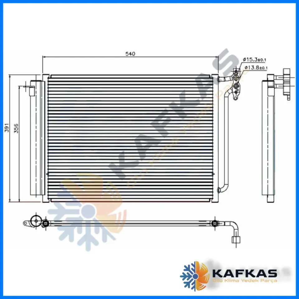 BMW X5 E53 KLİMA RADYATÖRÜ